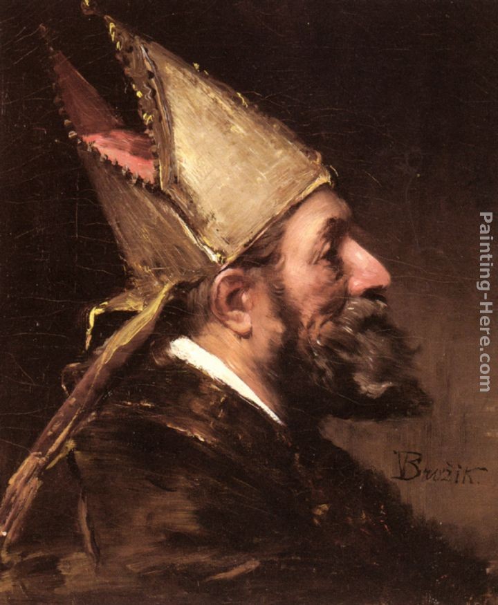 Wenceslas Vacslav Brozik A Bishop